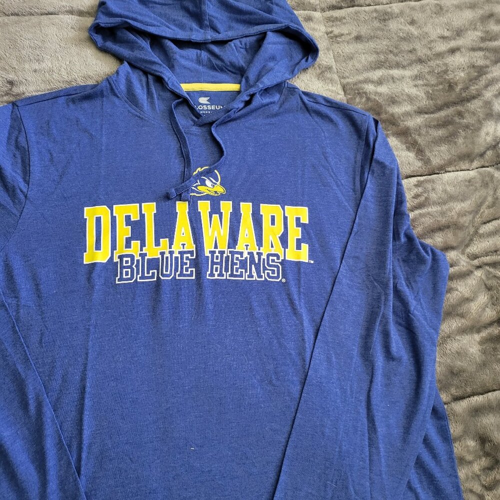 Delaware Blue Hens L/S Hooded T-Shirt